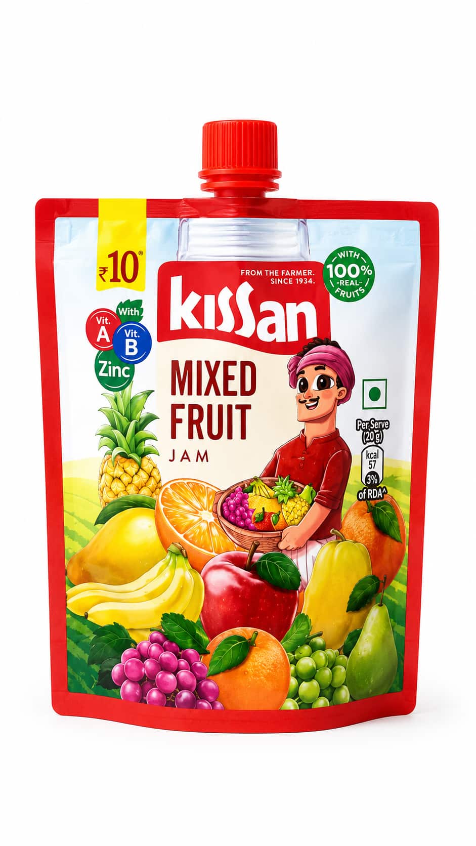 Kissan Mixed Fruit Jam (Pack of 10)
